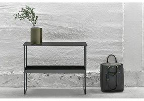 Czarna metalowa konsola 29x78 cm Bull – LIND DNA