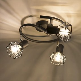 Inteligentny czarny reflektor obrotowy i pochylany z 3 Wifi P45 - Mosh