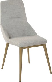 Jasnoszare krzesło z tkaniny 4132 ANGEL CERDA