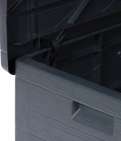 WOOD plastikowa skrzynia ogrodowa 420 L, grafitowa