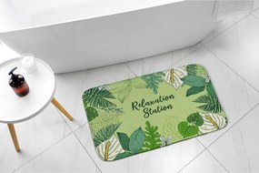 Dywanik antypoślizgowy do łazienki Dywanik antypoślizgowy do łazienki Zielony Liście