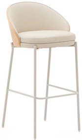 Beżowo-naturalny hoker (wysokość siedziska 77 cm) Eamy – Kave Home