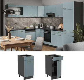 Szafka dolna do kuchni niebiesko-szary 40x46x81.6 r-line