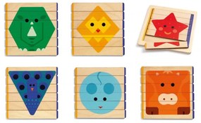 Dziecięce drewniane puzzle Djeco Animale