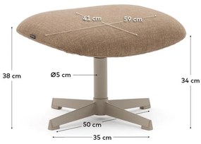 Brązowy podnóżek Jaspe – Kave Home