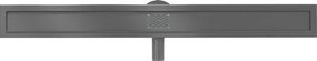 Mexen Flat 360° korpus do odpływu liniowego obrotowy 90 cm, gun gray szczotkowany - 1E40090