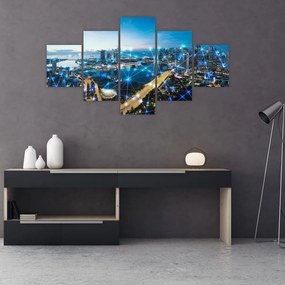 Obraz - Sieć miejska (125x70 cm)