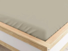 PrzytulneMieszkanie.pl Prześcieradło z mikrofibry z gumką piaskowe 90 x 200 cm