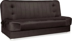 Sofa z Funkcją Spania PIANO 2 Rozkładana Wersalka Dwuosobowa Brązowa Nowoczesna do Salonu