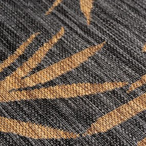 Dywan uniwersalny MIRA Liście Czarno Brązowe 120 cm x 160 cm