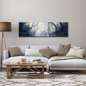 Obraz- Las we mgle (170x50 cm)