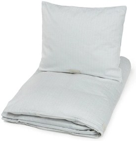 Jasnoniebieska pościel dziecięca jednoosobowa z bawełny organicznej 140x200 cm Classic Stripes Blue – Cam Cam Copenhagen