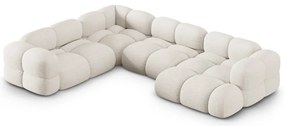 Beżowy narożnik (lewostronny/w kształcie litery U) Loretto – Cosmopolitan Design