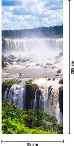 Fototapeta na drzwi - Wodospady, Iguassu (95x205cm)