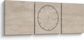 Obraz - Naturalny marmur (z zegarem) (90x30 cm)
