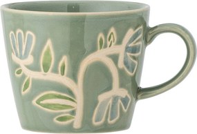 Zielona kamionkowa filiżanka 380 ml Tangier – Bloomingville