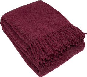 Pled Boucle 140x200 cm red wine