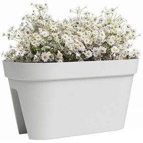 Wisząca skrzynka na kwiaty na balustradę z plastiku z recyklingu 60 cm Capri – Artevasi