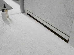 Mexen Flat Wall odpływ liniowy ścienny 2w1 50 cm, złoty - 1530050