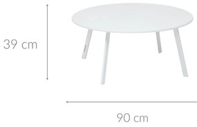 Stolik ogrodowy metalowy SAONA, Ø 90 cm