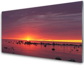 Dekor Szklany do Kuchni Blask Słońca Na Falach