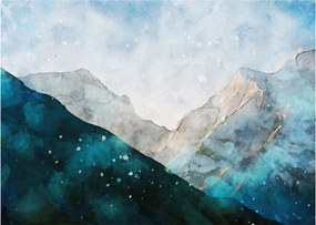 Obraz - Rysunek gór (70x50 cm)