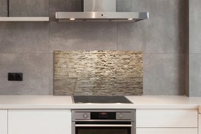 Szklany Panel Kompozycja Cegły i Kamienia