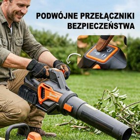 Outsunny laubgebläse kleiner outdoor sauger klein garten staubsauger akku-laubsauger elektrisch bläser akkulaubbläser laubpüster gartenföhn laubföhn akkubläser püsterich | Aosom PL