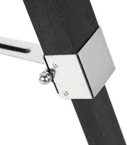 Lampa stojąca czarna bez klosza - Tripod