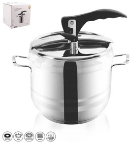 Szybkowar ze stali nierdzewnej z pokrywką Orion Profi, 5 l