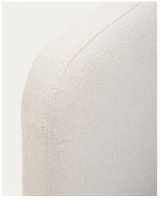 Beżowe tapicerowane łóżko dwuosobowe 160x200 cm Odum – Kave Home