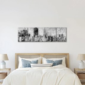 Obraz - Miasto sztuki kawowej (170x50 cm)