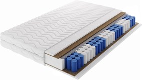 Masseno Materac DROVEN 120x200 cm sprężynowy kieszeniowy dwustronny twardy H4