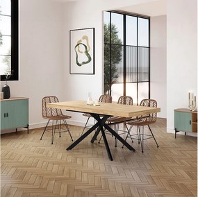 Stół jadalniany rozkładany Palermo dębowy, 140-180 cm.