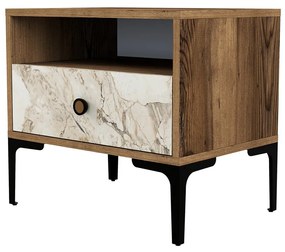 Szafka nocna Lisbon Walnut White