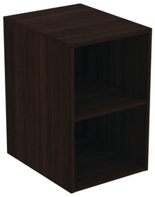 Ciemnobrązowa niska wisząca szafka łazienkowa w dekorze dębu 40x63 cm i.Life B – Ideal Standard