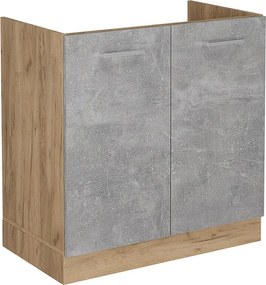 Szafka pod zlew beton 80x46x81.6 r-line