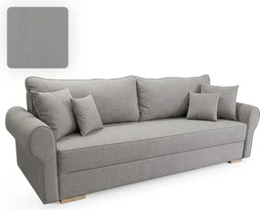 Sofa z Funkcją Spania RELON Szara Glamour