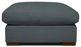 Szary sztruksowy puf Comfy – Scandic