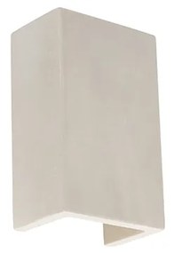 Industrialna lampa ścienna szara betonowa prostokątna - Meaux