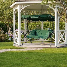 Huśtawka ogrodowa 3-osobowa Puerto MAS-4003A, zielona