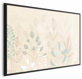 Plakat Pastelowa polana 30x21 cm z ramą czarną bez marginesu ARTGEIST B