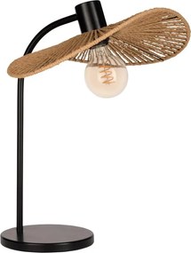 Eglo 31965 - Lampa stołowa SIRUELA 1xE27/42W/230V brązowa/czarna