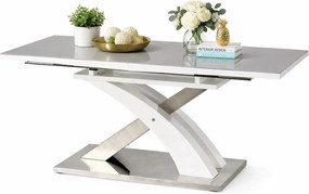 Popielaty stół rozkładany do salonu F5-M34