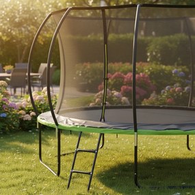 Trampolina ogrodowa dla dzieci Pegie 10FT, 305 cm, z siatką wewnętrzną i drabinką