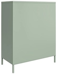 Zielona metalowa szafka 40x102x80 cm Mission District – Støraa
