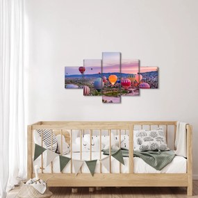 Obraz - Balony na ogrzane powietrze (125x70 cm)