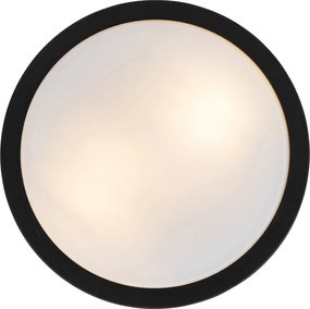 Nowoczesna lampa sufitowa zewnętrzna czarna 28 cm IP44 - Flavi