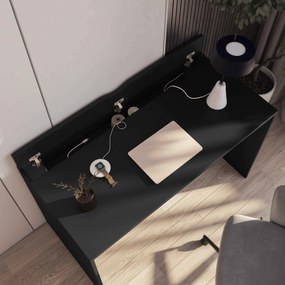 Biurko NEVY 120x60 cm, czarne