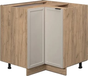 Szafka narożna greybeige 80.5x51.6x82 fame-line